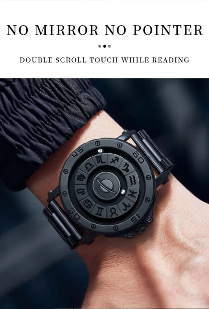 DOM 1733 Magnetic Watch Original Pointer Rotating Magnetic Constellation