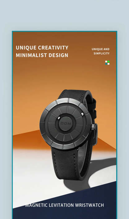 DOM 1753 Creative Design Watches Men Magnetic Watches