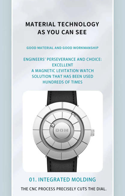 DOM 1753 Creative Design Watches Men Magnetic Watches
