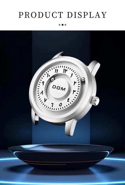 DOM 1769 Man Watch Creative Silver Stainless Steel