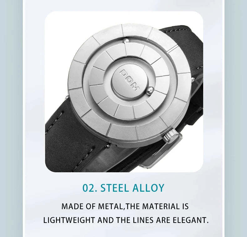 DOM 1753 Creative Design Watches Men Magnetic Watches