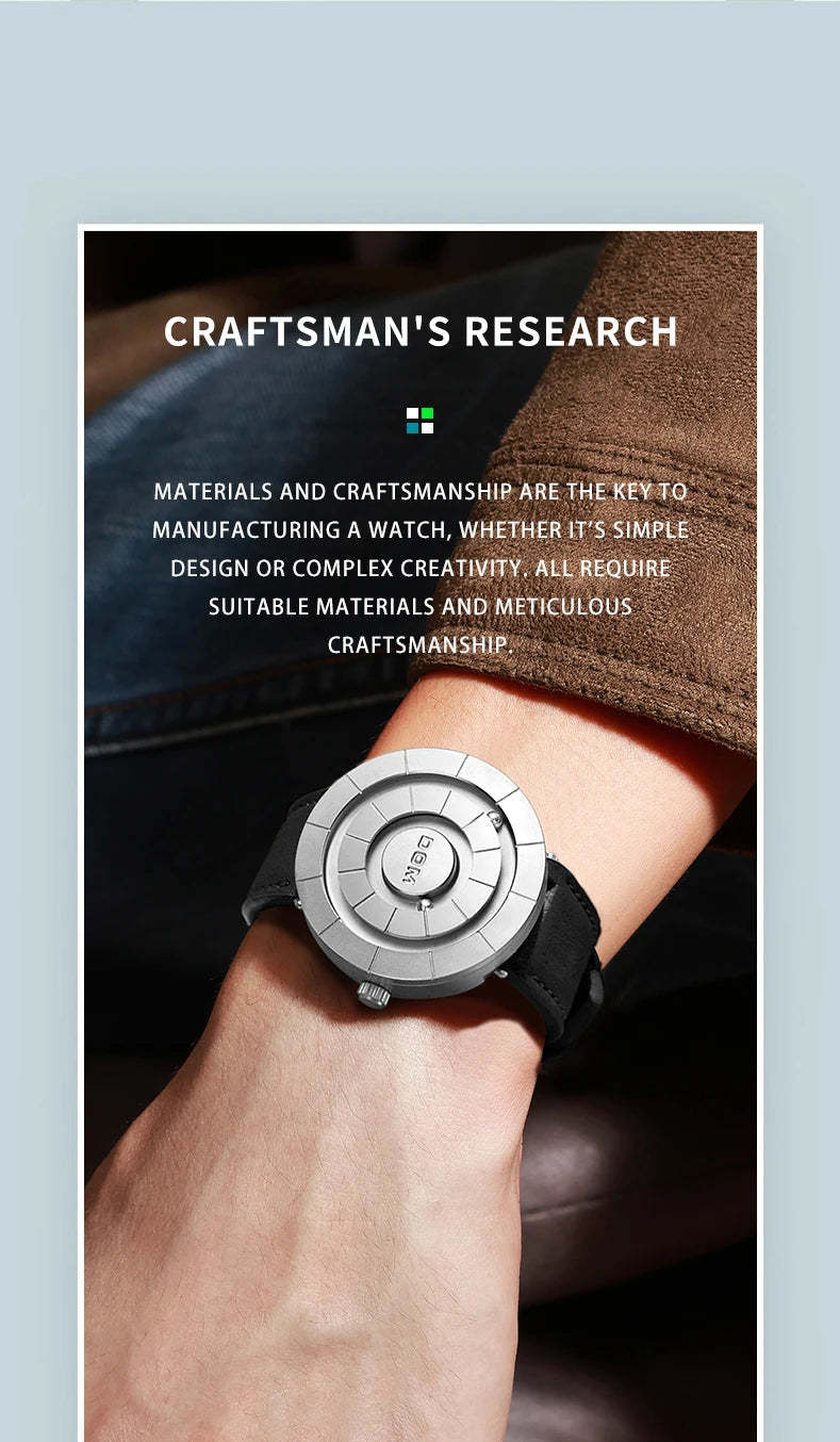 DOM 1753 Creative Design Watches Men Magnetic Watches