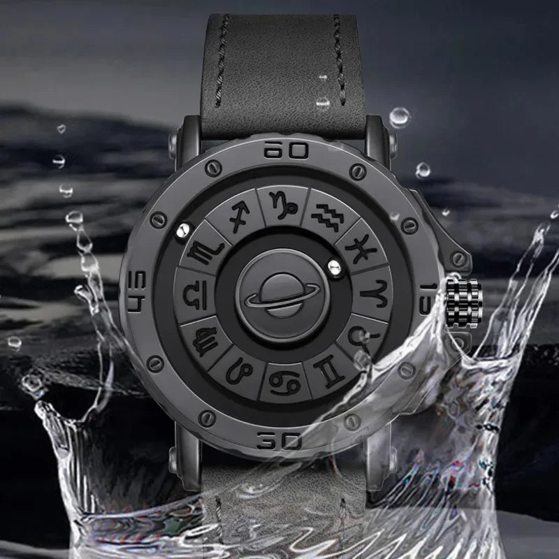 DOM 1733 Magnetic Watch Original Pointer Rotating Magnetic Constellation