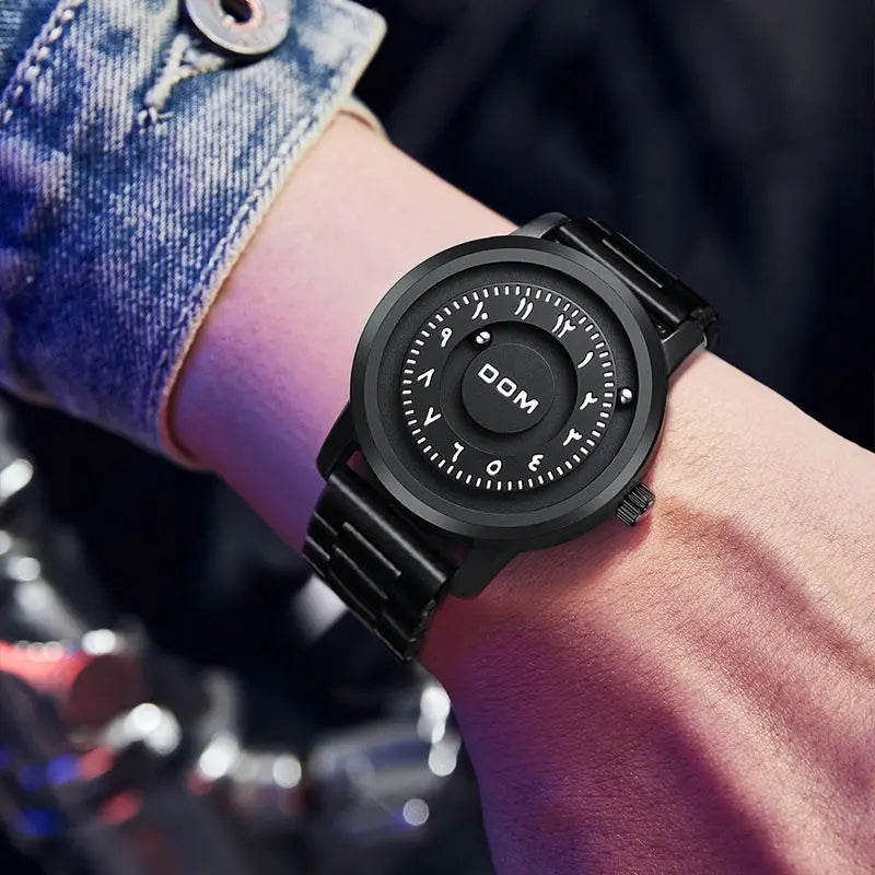 DOM 1769 Man Watch Creative Silver Stainless Steel