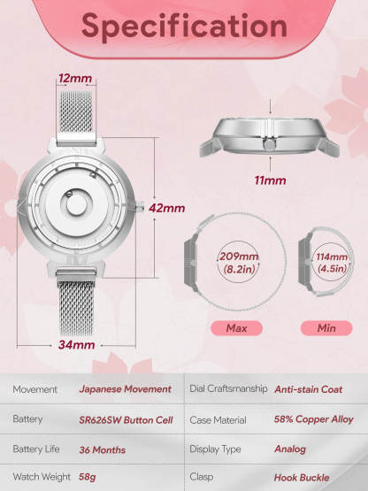 EUTOUR Magnet Watch For Women