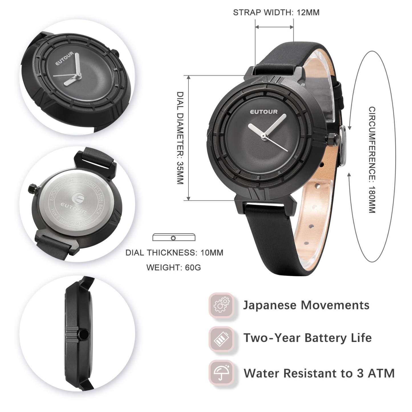 EUTOUR Elegance Quartz Women's Watch Analog U044