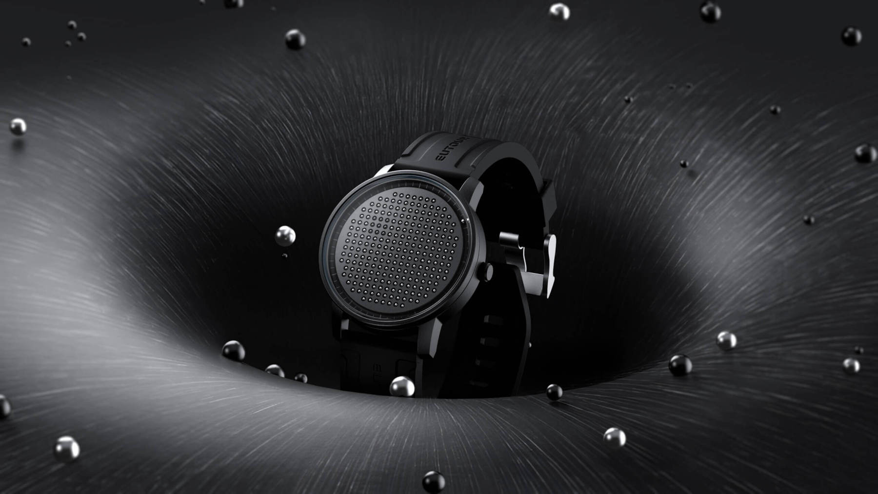 EUTOUR Gravity Magnetic Ball Tracking Single Hand Watch