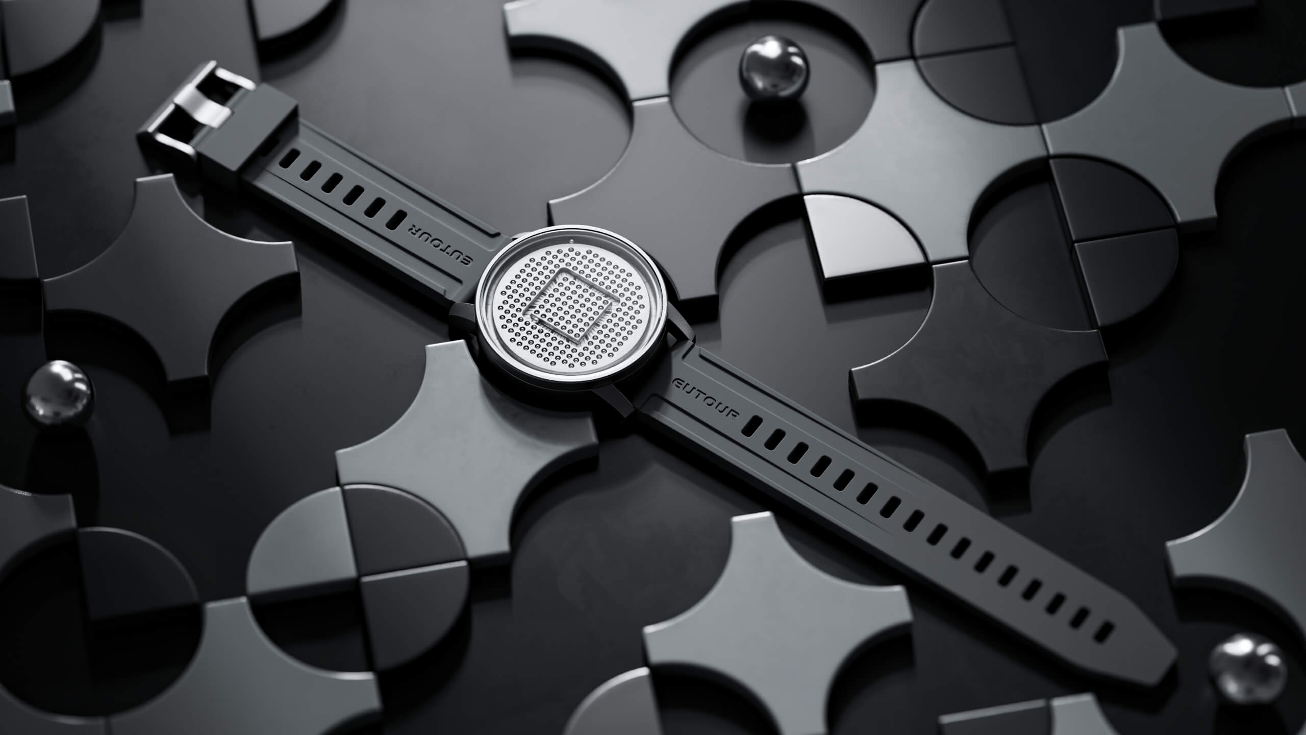 EUTOUR Gravity Magnetic Ball Tracking Single Hand Watch