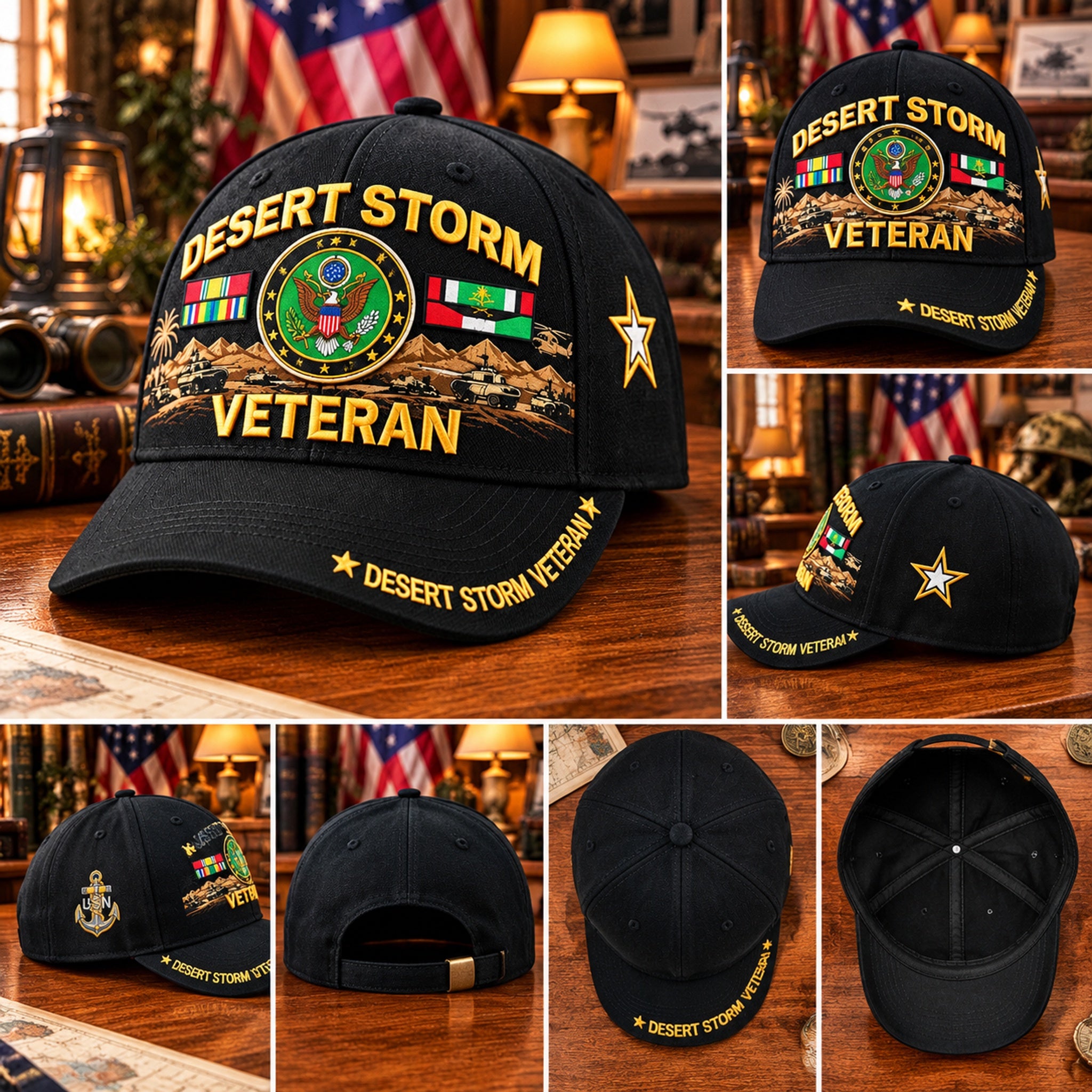 Desert Storm Veteran commemorative cap gift
