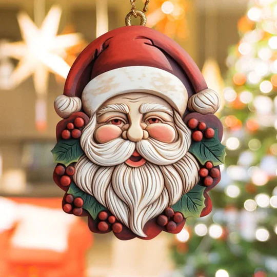 Resin Santa Claus Pendant