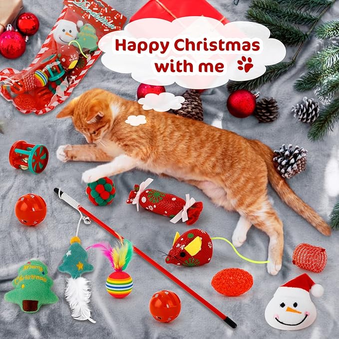 🎄Last 48 hours 70% OFF🎁2024 Christmas Countdown Cat&Dog Toys Advent Calendar🐾🥳3