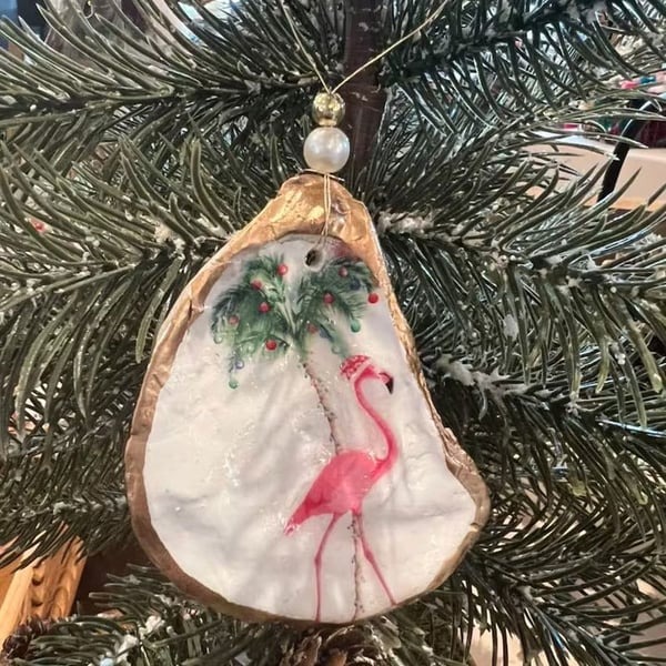 🎄Oyster Shell Art Ornament | Christmas gift🎁