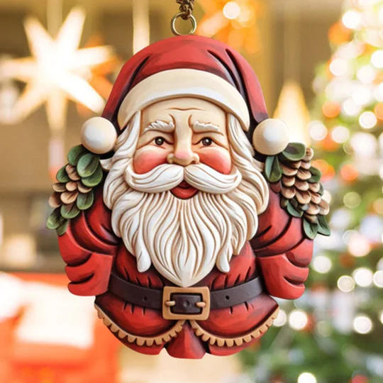 Resin Santa Claus Pendant