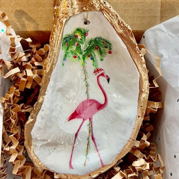 🎄Oyster Shell Art Ornament | Christmas gift🎁