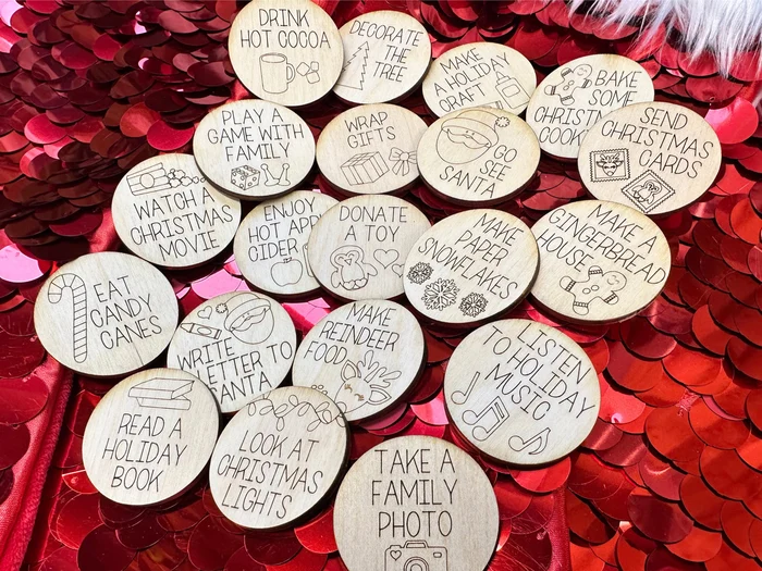 🎄Christmas Countdown Tokens Set