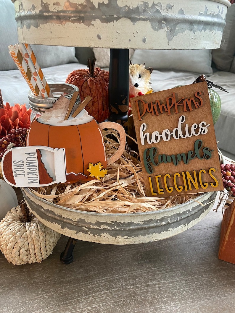 🔥Fall Sale🍂Fall Tiered Tray Decor