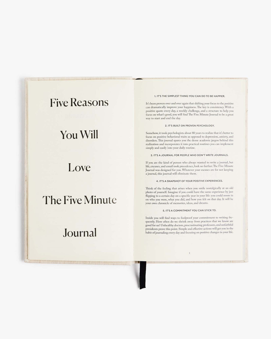 The Five Minute Journal - Original Daily Gratitude Journal for Women & Men - Mindfulness, Happiness & Daily Reflection - Undated Planner - Affirmation Journal - Gifts for Women