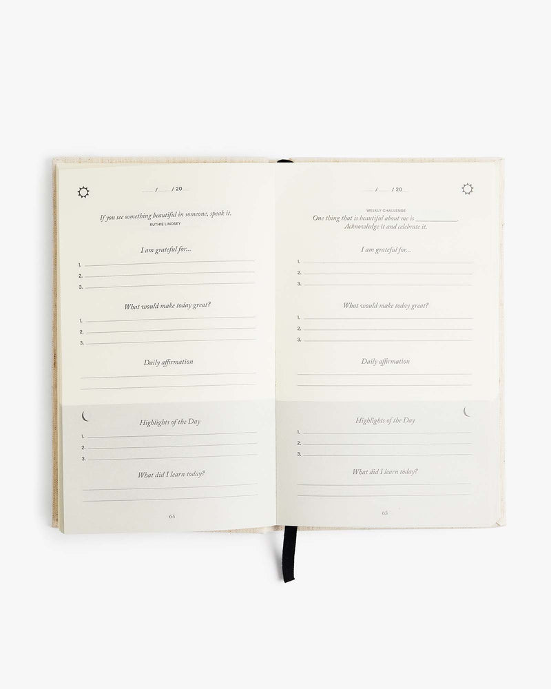 The Five Minute Journal - Original Daily Gratitude Journal for Women & Men - Mindfulness, Happiness & Daily Reflection - Undated Planner - Affirmation Journal - Gifts for Women