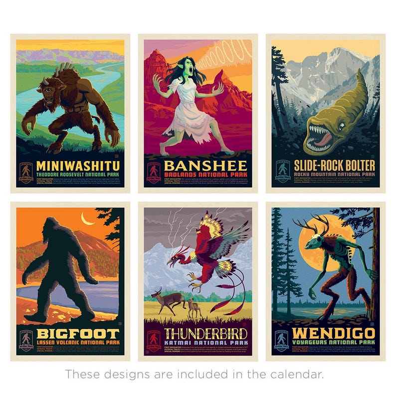 📅2025 Wall Calendar: Legends of the National Parks (Best Seller)
