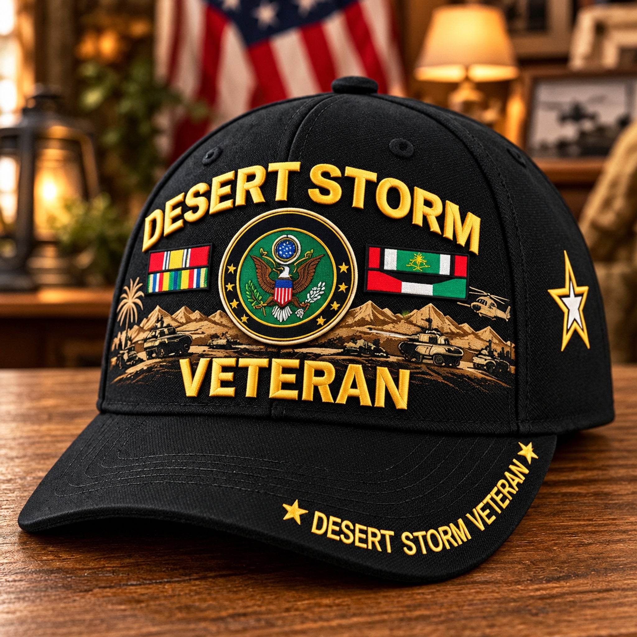 U.S. Army Desert Storm Veteran cap design