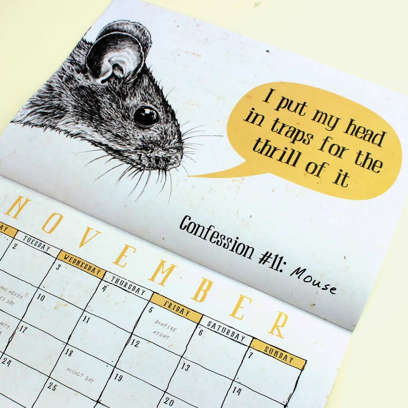 2024 Creature Confessions Calendar