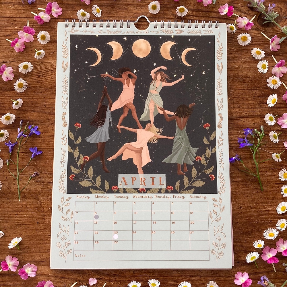 2024 Womens Circles Hanging Wall Calendar