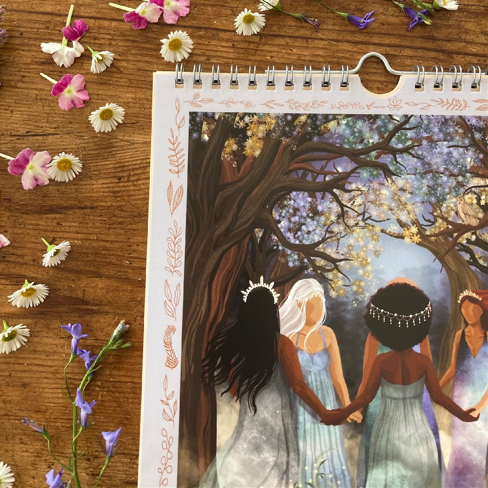 2024 Womens Circles Hanging Wall Calendar