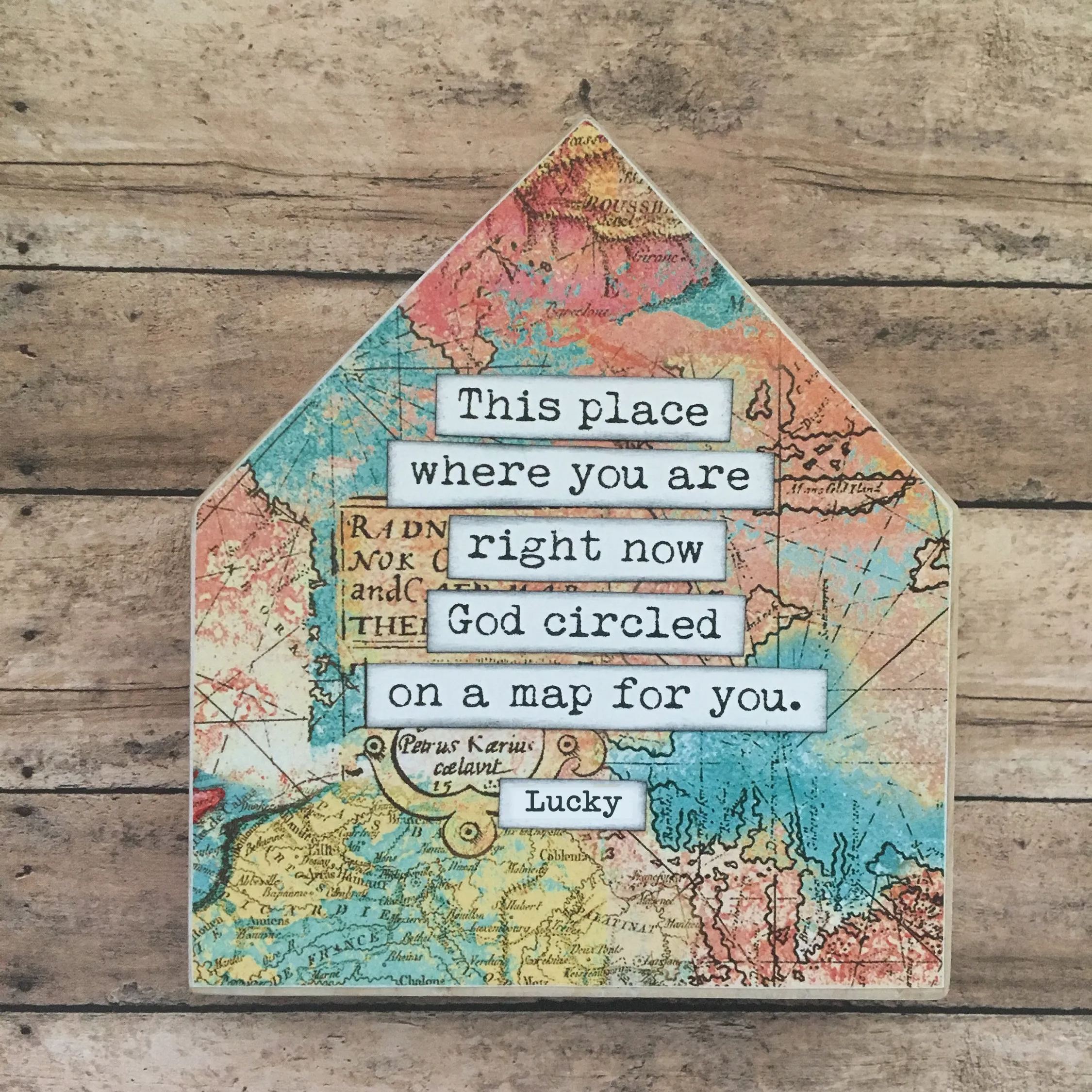 👼INSPIRATIONAL WOOD HOUSE SIGN🎨