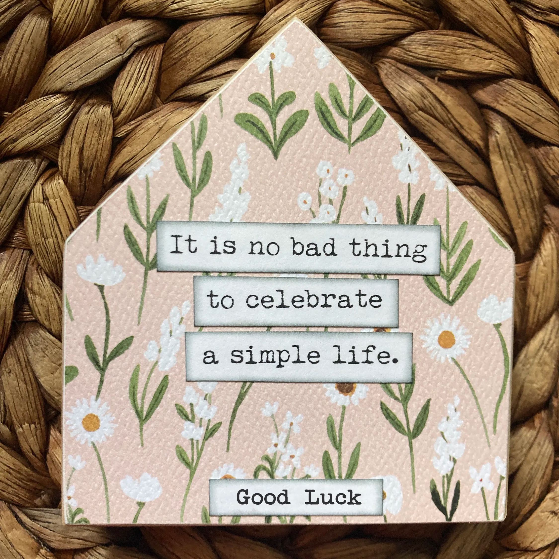 👼INSPIRATIONAL WOOD HOUSE SIGN🎨