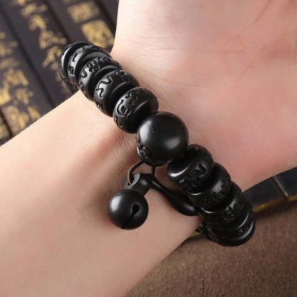 Oriental Buddha Tibetan Lightning Strike Wood Protection Bracelet