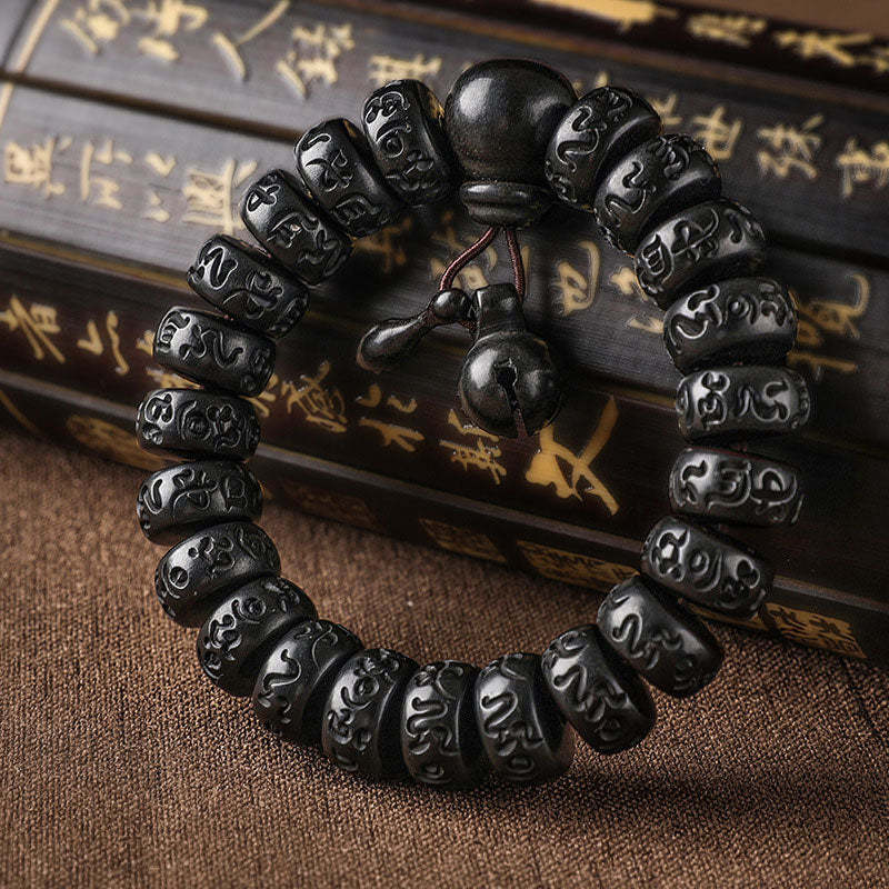 Oriental Buddha Tibetan Lightning Strike Wood Protection Bracelet