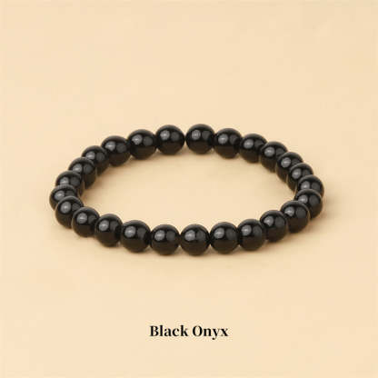 Oriental Buddha Natural Stone Quartz Healing Beads Bracelet