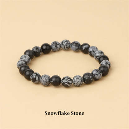 Oriental Buddha Natural Stone Quartz Healing Beads Bracelet