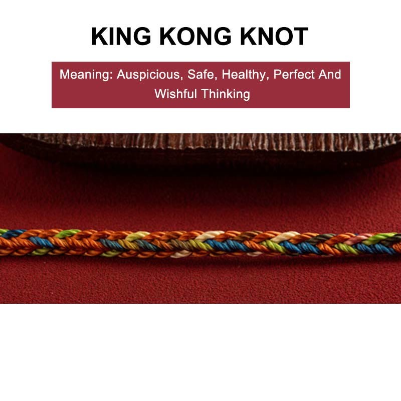 Oriental Buddha "May you be healthy and happy" Lucky Multicolored Bracelet