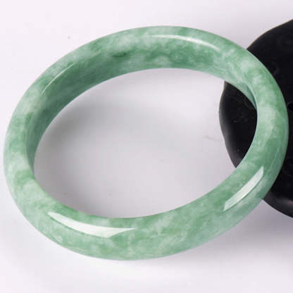 Oriental Buddha Natural Jade Prosperity Bangle Bracelet