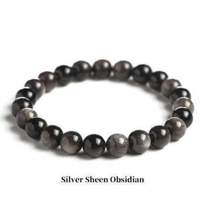 Oriental Buddha Natural Stone Quartz Healing Beads Bracelet