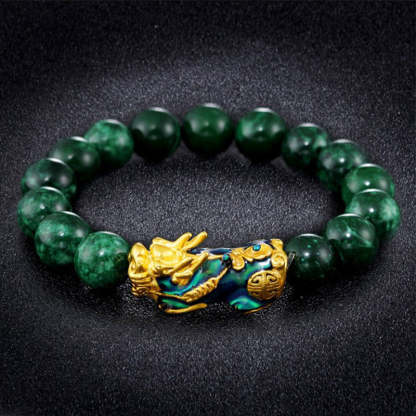 Oriental Buddha FengShui PiXiu Jade Protection Bracelet