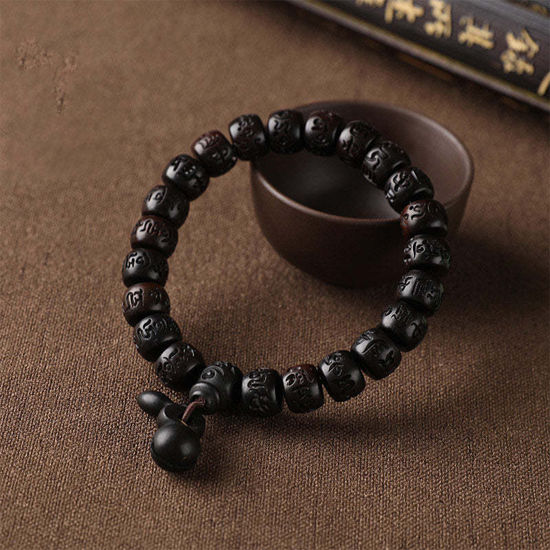 Oriental Buddha Tibetan Lightning Strike Wood Protection Bracelet