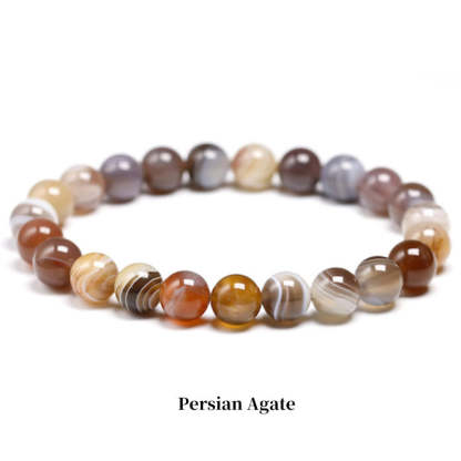 Oriental Buddha Natural Stone Quartz Healing Beads Bracelet