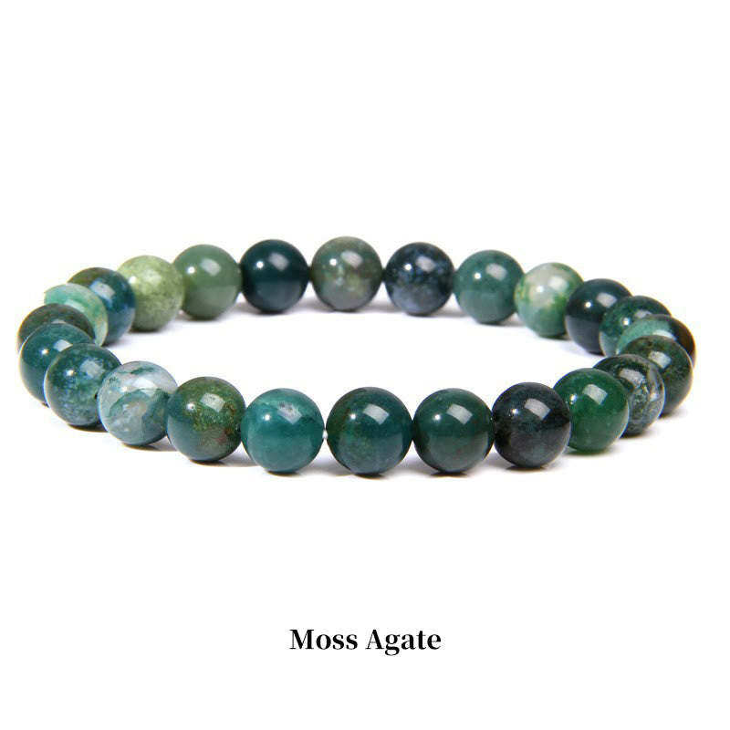 Oriental Buddha Natural Stone Quartz Healing Beads Bracelet