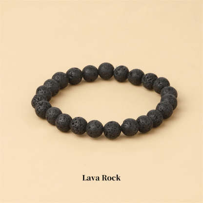 Oriental Buddha Natural Stone Quartz Healing Beads Bracelet