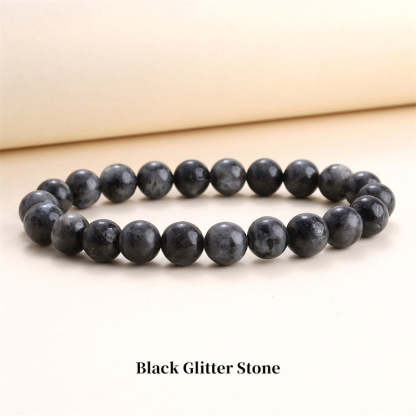 Oriental Buddha Natural Stone Quartz Healing Beads Bracelet