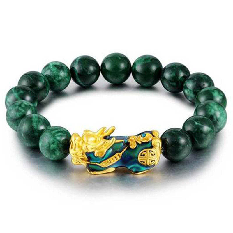 Oriental Buddha FengShui PiXiu Jade Protection Bracelet