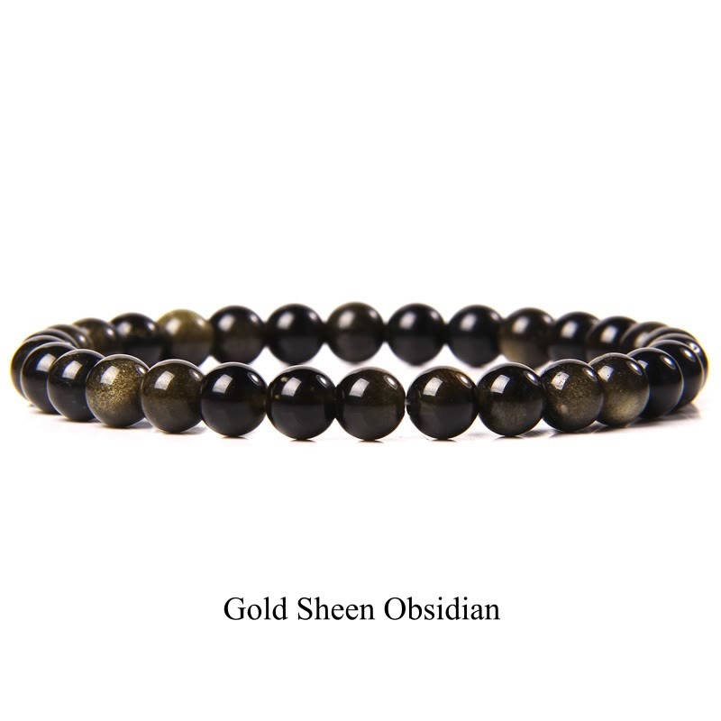 Oriental Buddha Natural Stone Quartz Healing Beads Bracelet