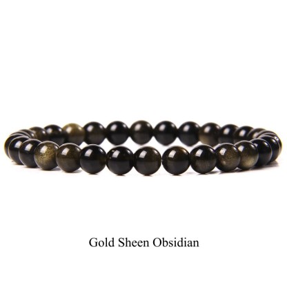 Oriental Buddha Natural Stone Quartz Healing Beads Bracelet