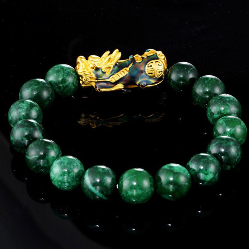 Oriental Buddha FengShui PiXiu Jade Protection Bracelet