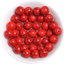 Oriental Buddha Tibetan Mala Red Turquoise Lucky Necklace Bracelet Mala Bracelet BS 1