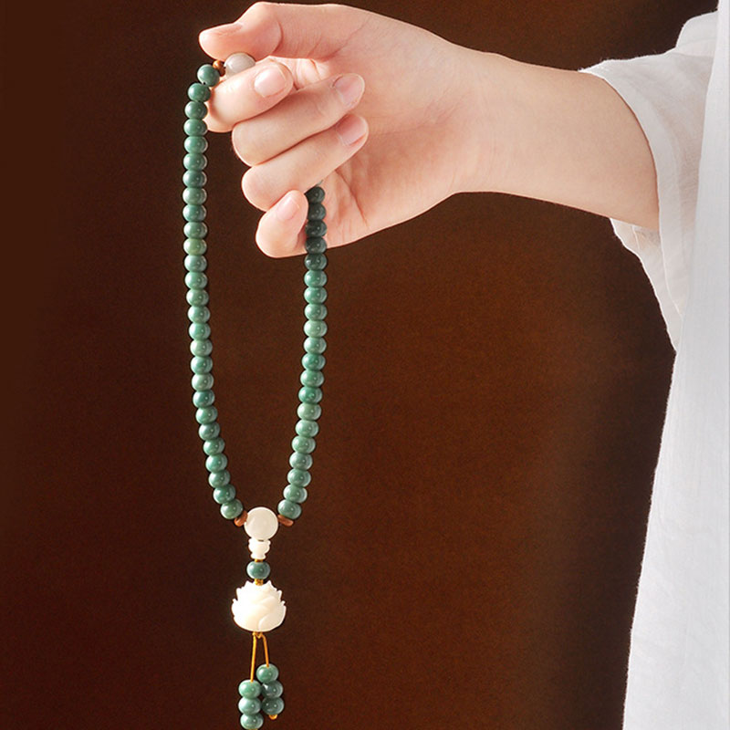 Oriental Buddha Lotus Cyan Bodhi Seed Success Bracelet