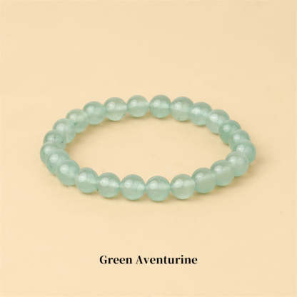 Oriental Buddha Natural Stone Quartz Healing Beads Bracelet