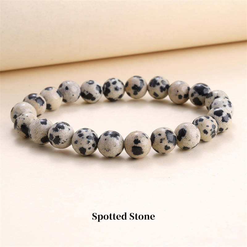Oriental Buddha Natural Stone Quartz Healing Beads Bracelet